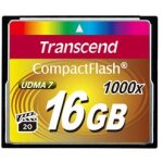CARD CompactFlash Card 16GB Transcend TS16G1000. MLC