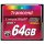 CARD CompactFlash Card 64GB Transcend TS64GCF800. MLC