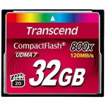CARD CompactFlash Card 32GB Transcend TS32GCF800. MLC