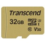 CARD microSD Card 32GB Transcend SDHC USD500S w/Adapter