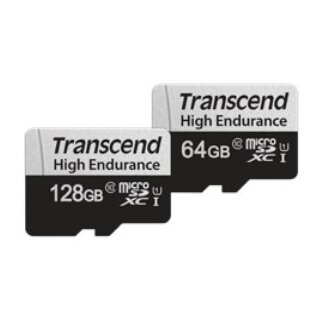 CARD microSD Card 64GB Transcend SDXC USD350V w/Adapter