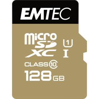 CARD Emtec m128GB UHS-I U1 EliteGold + Adapter