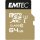 CARD Emtec m64GB UHS-I U3 V30 A1 SpeedIN Pro + Adapter