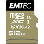CARD Emtec m512GB UHS-I U3 V30 A2 SpeedIN Pro + Adapter