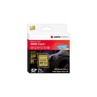 CARD AgfaPhoto SDXC UHS I 64GB Professional High Speed U3 V30
