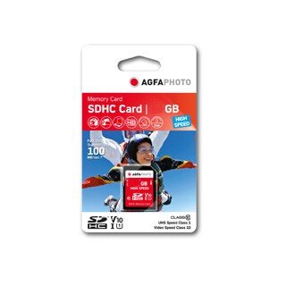 CARD AgfaPhoto SDHC Karte 16GB High Speed Class 10 UHS I U1 V10