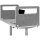 BakkerElkhuizen BE Safety Screen Schutzwand Seite H60D60 inkl. Acryl-Fenster