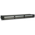 Equip Patchpanel 24x RJ45 Cat5e 19" FTP 1HE schwarz