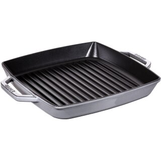 Staub Grillpfanne induktion quadratisch 28cm Graphit-grau