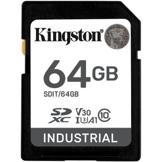 CARD Card 64GB Kingston XC Industrial -40C to 85C retail
