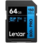 CARD Lexar SDXC 800x Pro 64GB 150MB/s C10 V10 U1