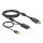 DELOCK HDMI M DisplayPort M 4K cable 2m powered by USB A M black