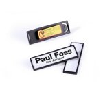 DURABLE Namensschild Clip-Card Magnet 17x67mm 25er Pck schw