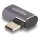 DELOCK USB Adapter 40 Gbps USB Type-C PD 3.0 100 W Stecker zu Buchse gewinkelt links / rechts 8K 60 Hz Metall
