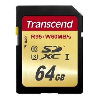 CARD Card 64GB Transcend SDXC UHS-I U3 95/60 MB/s