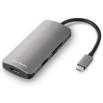 Sharkoon USB 3.0 Type C Multiport Adapter (dunkelgrau....