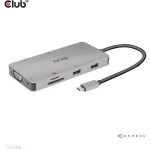Club3D USB-C 9in1-HUB >HDMI/VGA/2xUSB/USB-C/RJ45/SD...