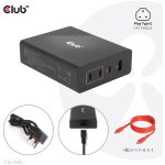 Club3D Ladegerät 3xUSB Typ C. 1xUSB Typ A. PD 132W....