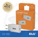 Club3D Lifestyle Ladegerät USB-C 30Watt. 2Stk...