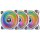 120mm Thermaltake Riing Quad 12 RGB Radiator Fan TT Premium Edition 3 Pack White