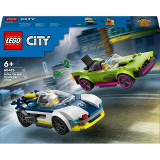 LEGO 60415 City Verfolgungsjagd mit Polizeiauto und Muscle Car