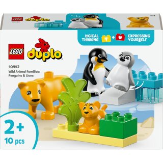 LEGO 10442 DUPLO Town Wildtier-Familien: Pinguine und Lwen