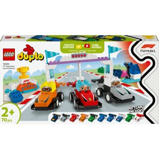 LEGO 10445 DUPLO F1 Team Rennautos mit Rennfahrern