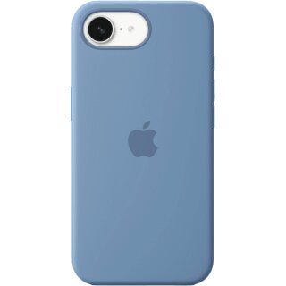 Silicone Case iPhone 16e winterblau