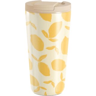 Thermobecher 500ml Klappdeckel Lemon Tart