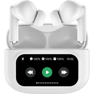 TWD-305 TW BT Earbuds/Ladecase m. Touchscreen weiß