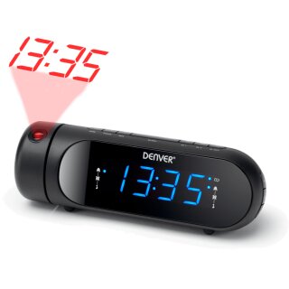 CPR-700 Uhrenradio m. Projektion/USB schwarz