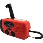 SCR-2005 Solar-Kurbelradio rot