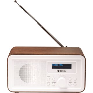 DAB-30 Digitalradio dunkles Holz