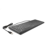 DELOCK USB Tastatur kabelgebunden 1.5m schwarz mit XXL...