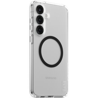CARE Flagship Case Clear/Black QI Compatible Galaxy S25 Plus