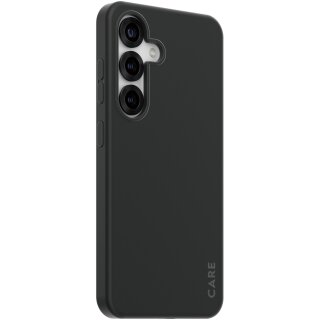 CARE Fashionable Case Black w. QI Compatible Galaxy S25