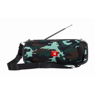 gembird Tragbare Bluetooth-Lautsprecher mit Antenne camo
