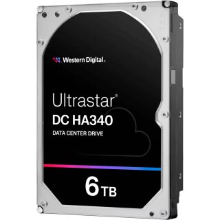 WESTERN DIGITAL Ultrastar DC HA340 8,89cm 3,5Zoll 26.1MM 6TB 256MB 7200RPM SATA