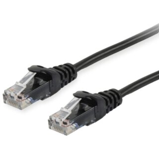Equip Patchkabel Cat6A U/UTP 2xRJ45 0.25m schwarz LSZH Polybeutel
