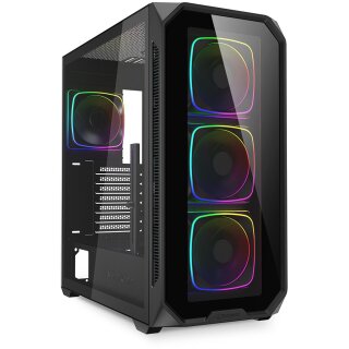 Sharkoon AK5G RGB ATX 1xGlas Black