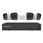 FOSCAM FN9108E-B4-2T Überwachungskameraset 4 Kameras...