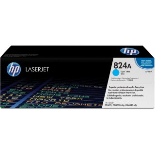 HP 824A original Colour LaserJet Toner cartridge CB381A cyan standard capacity 21.000 pages 1-pack