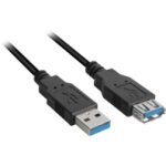 Kabel USB 3.0 Verlängerung 1.0m schwarz