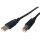Kabel USB 2.0 A-B 1.0m schwarz
