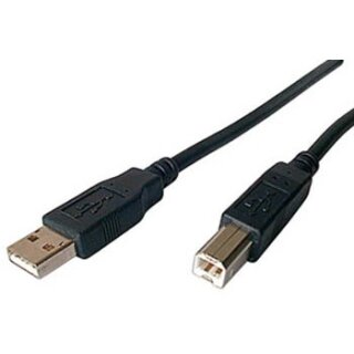 Kabel USB 2.0 A-B 3.0m schwarz