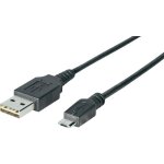 Kabel USB 2.0 A-B Micro 3.0m schwarz