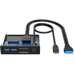 GRAUGEAR USB-HUB+Kartenleser Multi Front Panel. Type-C...
