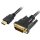 Sharkoon Kabel HDMI -> DVI-D (24+1) 1m schwarz