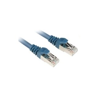 Sharkoon Kabel RJ45 CAT.6 SFTP 0.25m blau