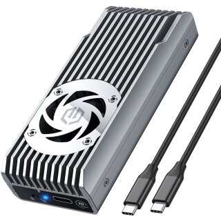 GRAUGEAR externes Gehäuse M.2 NVMe mit Lüfter 20Gbit